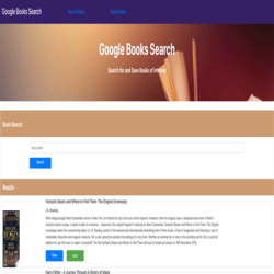 Google Books Search App